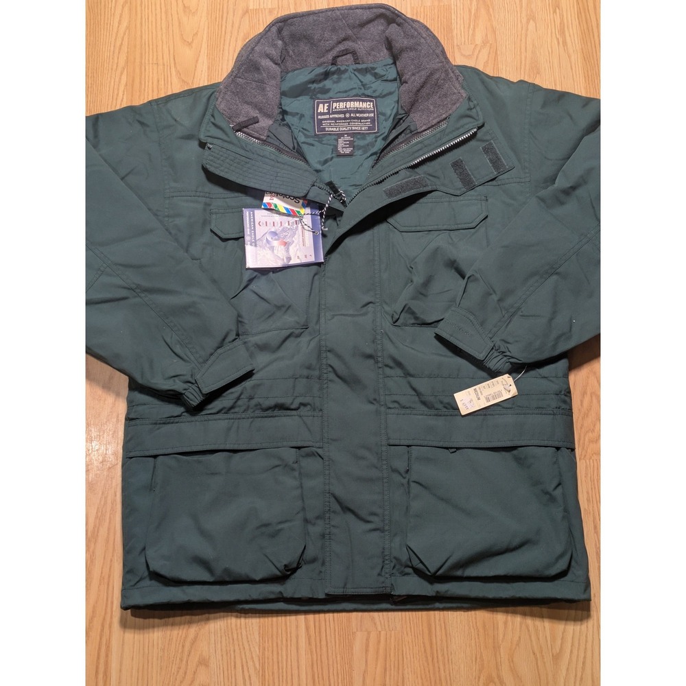 American Eagle Mens Vintage Y2K Performance All Weather Parka Jacket Green M